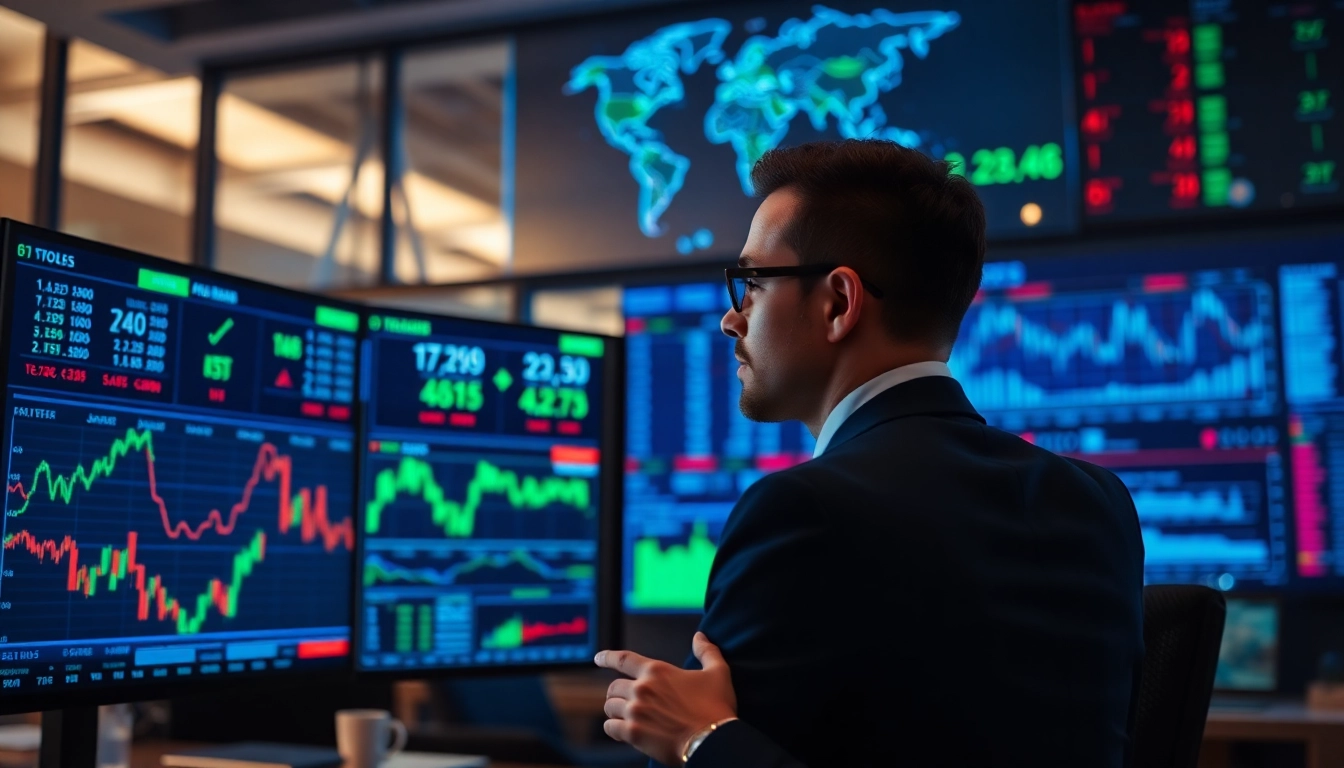 Stocks and Shares News insights depicted by analyst monitoring financial charts and stock