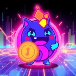 Engaging visuals of Solana Meme Coin with vibrant blockchain graphics highlighting